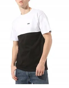 VANS T-SHIRT BIAŁO CZARNY Z KRÓTKIM RĘKAWEM MĘSKI PROSTY S JGK - Koszulki męskie VANS T-SHIRT BIAŁO CZARNY Z KRÓTKIM RĘKAWEM MĘSKI PROSTY S JGK - Koszulki męskie - miniaturka - grafika 1