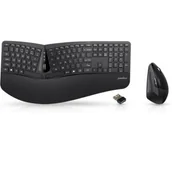Zestawy myszka + klawiatura - perixx PERIDUO-605 Ergonomic Czarny - miniaturka - grafika 1