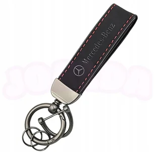BRELOK DO KLUCZY breloczek samochodowy MERCEDES ALCANTARA skóra PREMIUM - Breloki - miniaturka - grafika 1