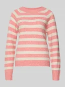 Swetry damskie - Sweter z dzianiny o kroju regular fit z okrągłym dekoltem model ‘DOFFY’ - miniaturka - grafika 1