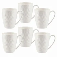 Kubki - Zestaw kubków 350 ml 6 szt bari white villa italia - miniaturka - grafika 1