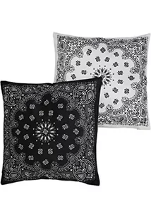 Urban Classics Unisex Bandana Print Cushion Set opaska na czoło, czarno-biała, jeden rozmiar - Czapki i chusty sportowe męskie - miniaturka - grafika 1