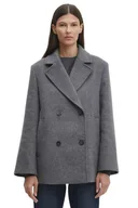 Płaszcze damskie - Płaszcz damski wełniany MARC O'POLO| rozmiar 42, szary - miniaturka - grafika 1