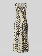 Sukienki - Sukienka midi z dekoltem w serek - miniaturka - grafika 1