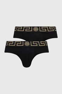 Versace slipy 2-pack męskie kolor czarny - Majtki męskie - miniaturka - grafika 1