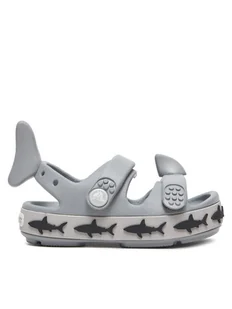 Crocs Sandały Crocband Cruiser Shark Sandal T 210031 Szary - Buty dla chłopców - miniaturka - grafika 1