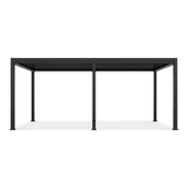 Kratki i pergole - Bioklimatyczna pergola tarasowa ELEGANCE AUTOMATIC 3x6 z oświetleniem LED Anthracite - Gutroof - miniaturka - grafika 1