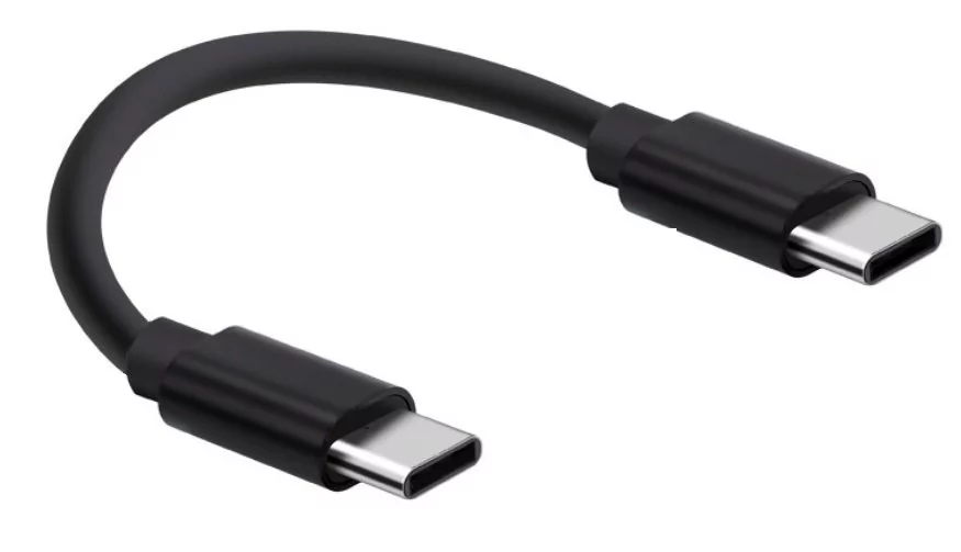 Kabel USB-C typ USB-C Krótki 30 cm - Czarny