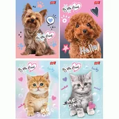 Zeszyty szkolne - 4 X ZESZYT A5, 16 KARTEK, KRATKA, MY LITTLE FRIEND KOTEK I PIESEK - miniaturka - grafika 1