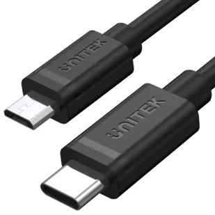 Unitek Przewód USB Typ-C do microUSB 1M Fast Charging Y-C473BK Y-C473BK - Kable komputerowe i do monitorów - miniaturka - grafika 5