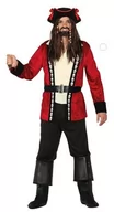 Stroje karnawałowe - Strój dla dorosłych, Pirat, bordowy, rozmiar L - miniaturka - grafika 1