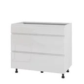 Meble kuchenne - Rimini Szafka Dolna Ds-90-2W-1N_Blum Biały Połysk - miniaturka - grafika 1