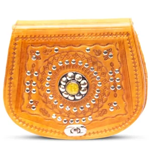 Torebka Damska Listonoszka Na Ramię Skóra Naturalna Z Maroko Tłoczone Wzory - Torebki damskie Torebka Damska Listonoszka Na Ramię Skóra Naturalna Z Maroko Tłoczone Wzory - Torebki damskie - miniaturka - grafika 1