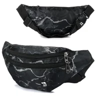 Nerki - Saszetka nerka pojemna solidna pasek czarna Beltimore B91 czarny - miniaturka - grafika 1