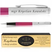 Pióra wieczne - PIÓRO WIECZNE PARKER JOTTER MAGENTA + PUDEŁKO Z DEDYKACJĄ +GRAWER NA PIÓRZE - miniaturka - grafika 1