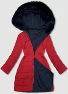 Kurtki damskie - Przejściowa dwustronna kurtka damska J Style granatowo-czerwona (16M9159-215) - J STYLE - miniaturka - grafika 1
