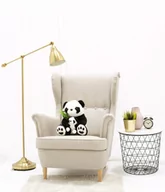 Maskotki i pluszaki - Miś Gustaw, Panda z dzieckiem, czarno-biały, 50 cm - miniaturka - grafika 1