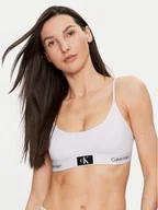 Bielizna sportowa damska - Calvin Klein Underwear Biustonosz top 000QF7245E Fioletowy - miniaturka - grafika 1