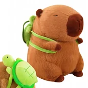 Maskotki i pluszaki - 50 Cm Pluszak Zabawka Kapibara Pluszowa Z Plecakiem Żółwikiem - miniaturka - grafika 1