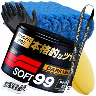 Soft99 DARK & BLACK Wax wosk z Carnaubą 300g + smycz DETAILING OBSESSED - Kosmetyki samochodowe - miniaturka - grafika 1