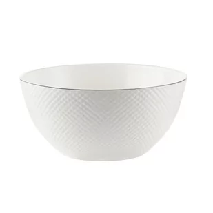 Salaterka Porcelanowa 23 Cm Bari Platin Villa Italia - Miski i półmiski - miniaturka - grafika 1
