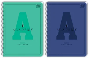 Kołozeszyt A5, Academy Hybrid, w linię 80 kartek, Interdruk - Zeszyty szkolne - miniaturka - grafika 1