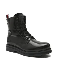 Buty dla dziewczynek - Tommy Hilfiger Botki | z dodatkiem skóry - miniaturka - grafika 1