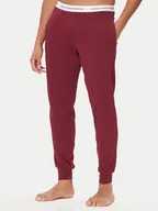 Piżamy męskie - United Colors Of Benetton Spodnie piżamowe 30964F00V Bordowy Regular Fit - miniaturka - grafika 1