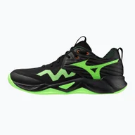 Buty sportowe męskie - Buty do siatkówki Mizuno Wave Momentum Pro black/glowing apple/mandarin orange WYSYŁKA W 24H 30 DNI NA ZWROT - miniaturka - grafika 1