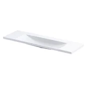 Umywalki - Umywalka meblowa Oristo Compact 120x38 cm prostokątna biały połysk UME-C-ET-120-92-BO - miniaturka - grafika 1