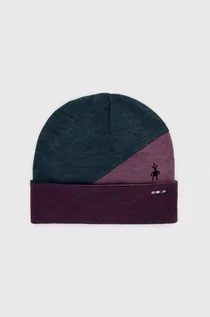 Czapki damskie - Smartwool czapka Thermal Merino kolor fioletowy wełniana - grafika 1