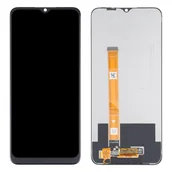 Części serwisowe do telefonów - Wyświetlacz LCD + ekran dotykowy REALME 7i RMX2193  czarny - miniaturka - grafika 1