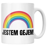 Kubki - Kubek ceramiczny I'M GAY Tęcza LGBT Jestem Gejem - miniaturka - grafika 1