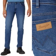 Spodnie męskie - Wrangler TEXAS SLIM Cool Shade COOLMAX ODDYCHAJĄCE DŻINSY W40 L32 - miniaturka - grafika 1