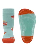 Skarpetki dla dzieci - ewers Skarpety antypoślizgowe "SoftStep Bulli" w kolorze turkusowym - miniaturka - grafika 1