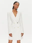 Sukienki - Fracomina Sukienka koktajlowa FQ24SD1008W42901 Biały Slim Fit - miniaturka - grafika 1