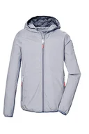 Kurtki damskie - killtec Damska kurtka funkcyjna/kurtka przeciwdeszczowa z kapturem, pakowalna KOS 109 WMN JCKT, denim, 50, 42955-000 - miniaturka - grafika 1