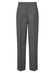 Tommy Hilfiger Spodnie materiałowe WW0WW47550 Szary Wide Leg - Spodnie damskie - miniaturka - grafika 1