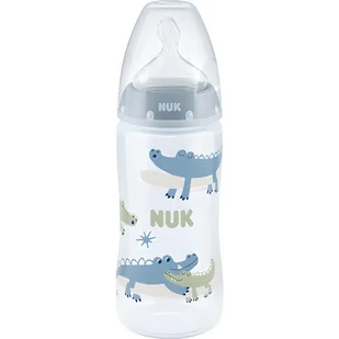 Nuk Butelka First Choice+ (PP) silikonowy smoczek rozm. M 0-6 mies. z kontrolą temperatury 300 ml - Butelki dla niemowląt - miniaturka - grafika 1