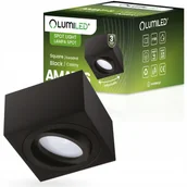 Lampy sufitowe - Oprawa Halogenowa Natynkowa Sufitowa Tuba Spot Led Ruchoma Czarna 50mm - miniaturka - grafika 1