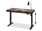Biurka - PODNOSZONE BIURKO DO PRACY ZDALNEJ OTSO 120 ORZECH - CZARNY METAL - miniaturka - grafika 1
