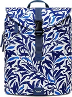 Plecaki - Vuch Plecak miejski damski Corbin Leaves Blue Niebieski Jeden rozmiar - miniaturka - grafika 1