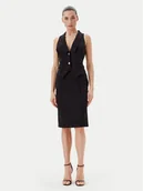 Sukienki - Rinascimento Sukienka koktajlowa CFC0019846002 Czarny Regular Fit - miniaturka - grafika 1
