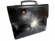 Teczki i aktówki - EKSKLUZYWNA SKÓRZANA TECZKA TORBA AKTÓWKA NESESER NA LAPTOP ABIATTI SKÓRA - miniaturka - grafika 1