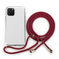 Etui i futerały do telefonów - Etui na ramię do Apple iPhone 11 Pro 5,8 cala o regulowanej długości Slim Case Cover Zewnętrzne etui na telefon komórkowy wykonane z TPU Odporne na wstrząsy Dodatkowa ochrona łańcucha telefonu komórkowego Czerwony - miniaturka - grafika 1