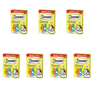 Przysmak dla kotów Dreamies Creamy Mega Pack, kurczak, łosoś, 84 x 10 g - Przysmaki dla kotów - miniaturka - grafika 1