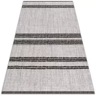 Dywany - Nowoczesny dywan na balkon wzór Szary w linie 120x180 cm - miniaturka - grafika 1