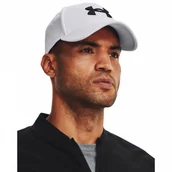 Czapki damskie - Męska czapka z daszkiem Under Armour Men's UA Blitzing - biała - miniaturka - grafika 1