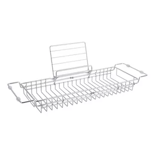 Metalowa regulowana półka na wannę w kolorze srebra PT LIVING Tub, 61-86 cm - Akcesoria łazienkowe - miniaturka - grafika 1