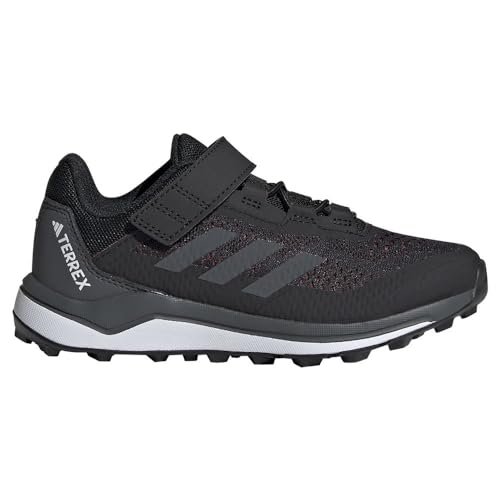 adidas Terrex Agravic Flow Hook-And-Loop Trail Buty do biegania na szlaku, unisex, dla dorosłych, Średni szary wrzos, 30 EU